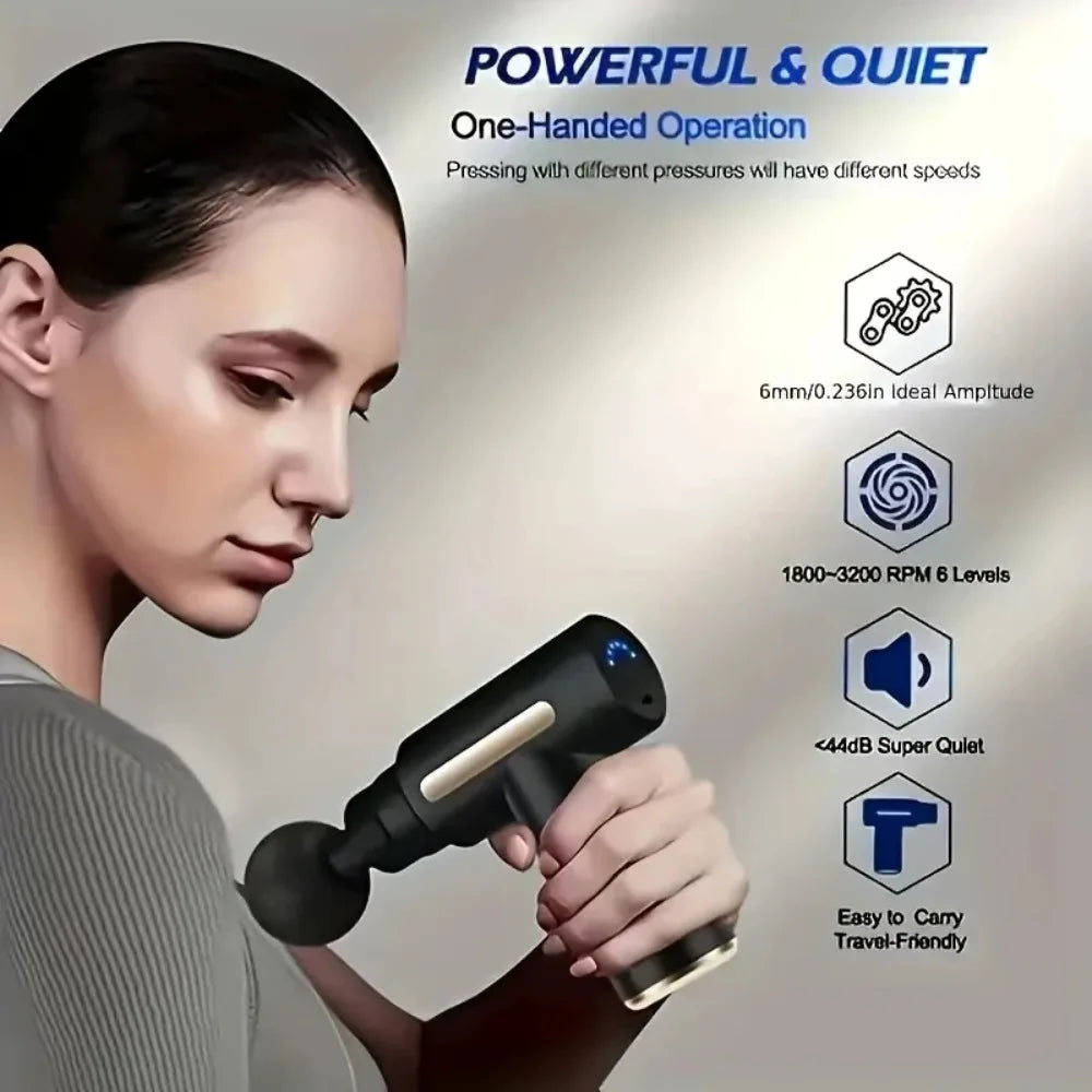 Mini Massage Gun — Portable Deep-Tissue Muscle Recovery — Everything Epicurean