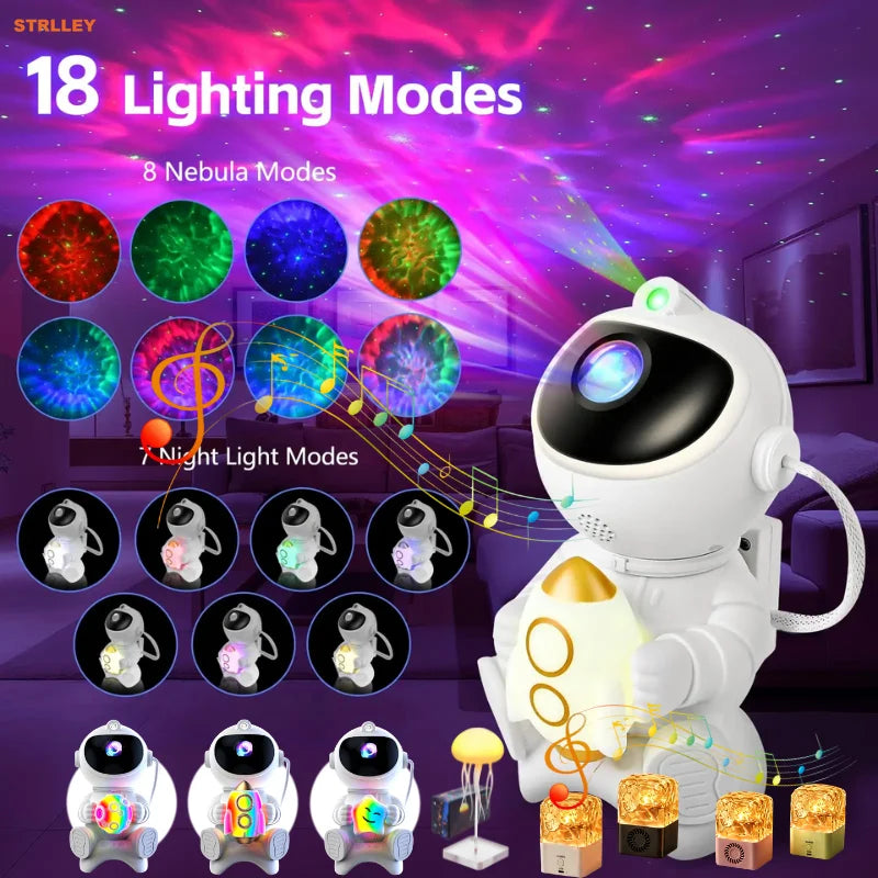 Astronaut Galaxy Star Projector — Nebula Night Light for Bedroom — Everything Epicurean