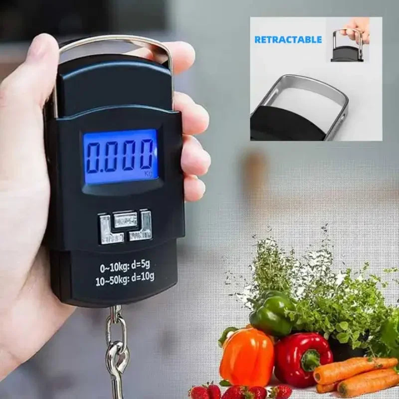 Digital Luggage Scale — 110lb/50kg Portable Hanging Travel Scale — Everything Epicurean
