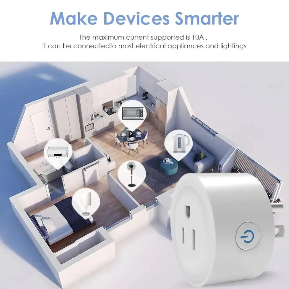 Smart WiFi Plug — App & Voice Control Outlet (US Standard, Alexa & Google) — Everything Epicurean